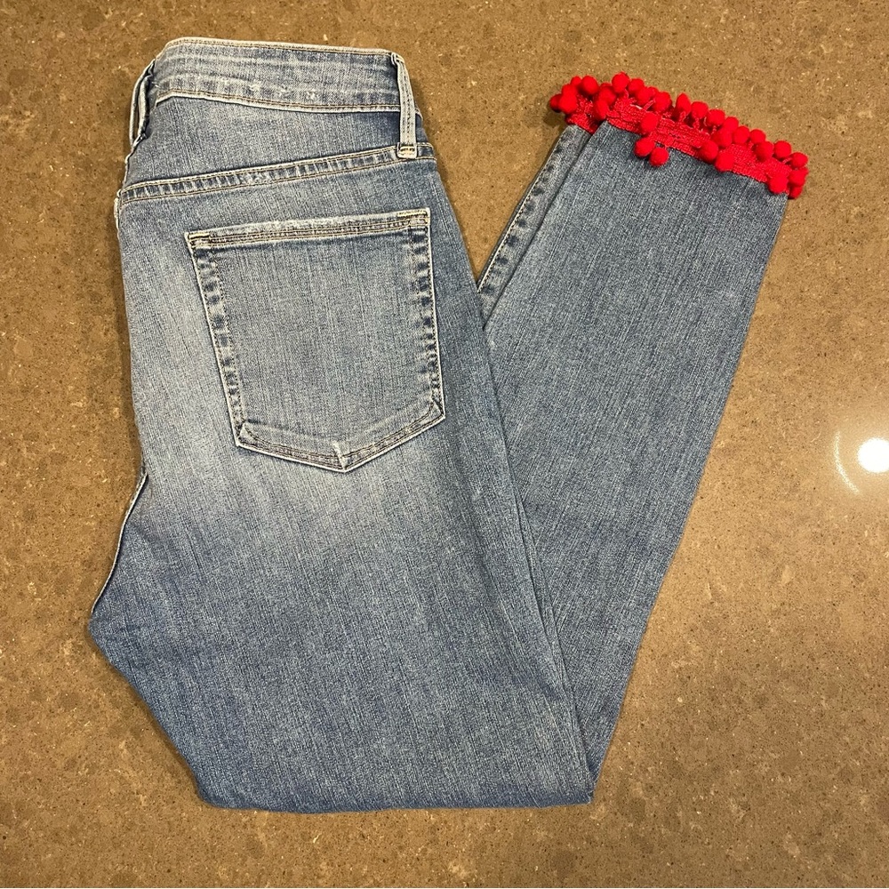 Good American pom pom jeans